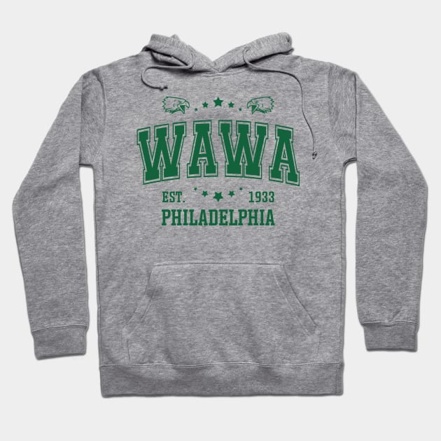 Retro Vintage Eagles Wawa Hoodie by Emma